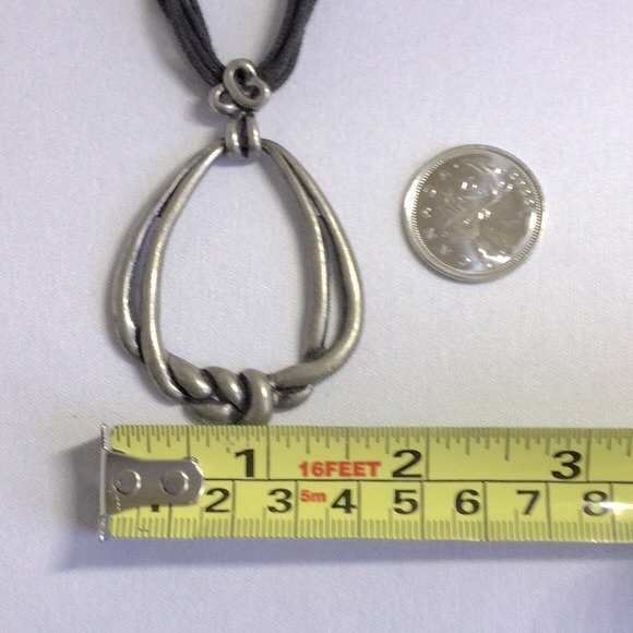 Vintage Pewter Knot Necklace - Picture 6 of 7